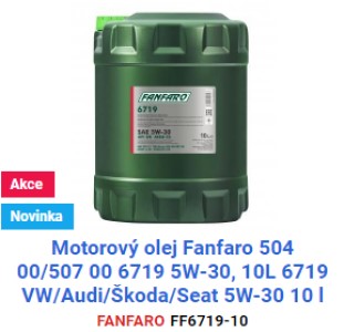 Motorový olej Fanfaro 504 00/507 00 6719 5W-30, 5 L